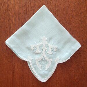 Uniquely patterned delicate vintage handkerchief